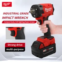 Milwaukee Cordless Impact Wrench 300N.m Brushless Compact Electric Wrench Recharge 18V Battery For Car Tires Power Tools 1