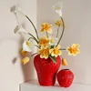 Ceramic Vase Artificial Strawberry Vase Fruit Cartoon Strawberry Flower Pot Terrarium Flower Vase Home Decoration Accessories 1