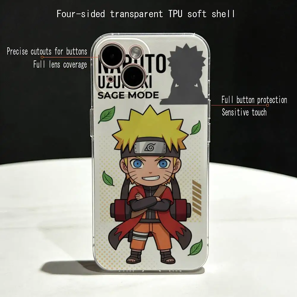 Naruto Anime Ultra Clear TPU Slim Shockproof Phone Case
