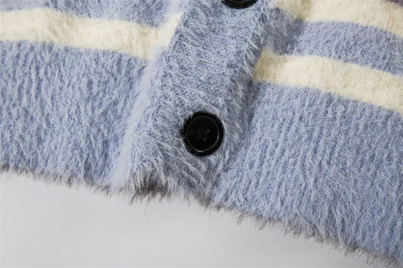 Vintage Farbblock Patchwork Strickjacke Neue Harajuku Streifen Strickpullover Hip Hop Streetwear Strickwaren Unisex Kleidung Tops_voghion.com