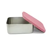 Bpa Free Lunch Box Stainless Steel White Silicone Lid Customized Kids Stainless Steel Lunch Box 1
