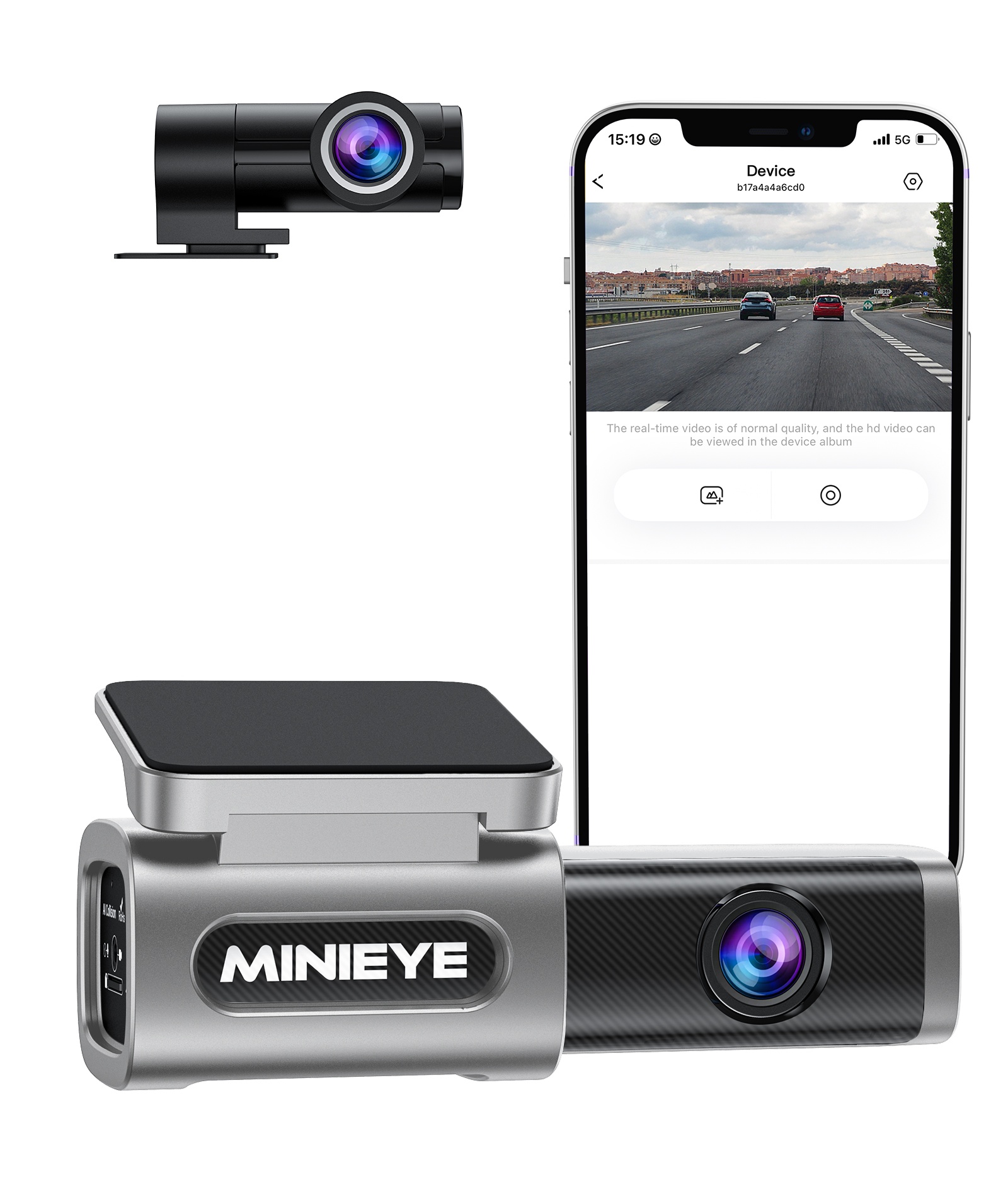 MINIEYE C2 4K Dash Cameras 170Â° Wide Angle Front Rear Camer with ADAS  WDR Night Vision Parking Monitor Time-Lapse