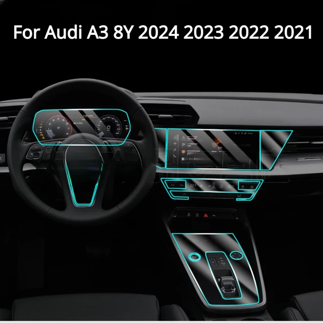 For Audi A3 8Y 2023-2021 Car Interior Center console Transparent TPU  Protective film Anti-scratch Repair film Accessorie Refit - AliExpress