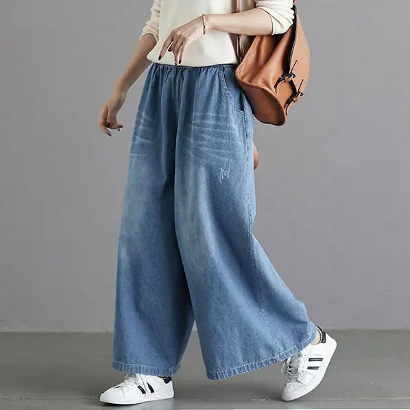 Mom Jeans Wide Leg Pant Women Pants High Waist Jean Baggy Clothes Korean Fashion Women's Clothing 2022 Streetwear Y2k Urban Warm