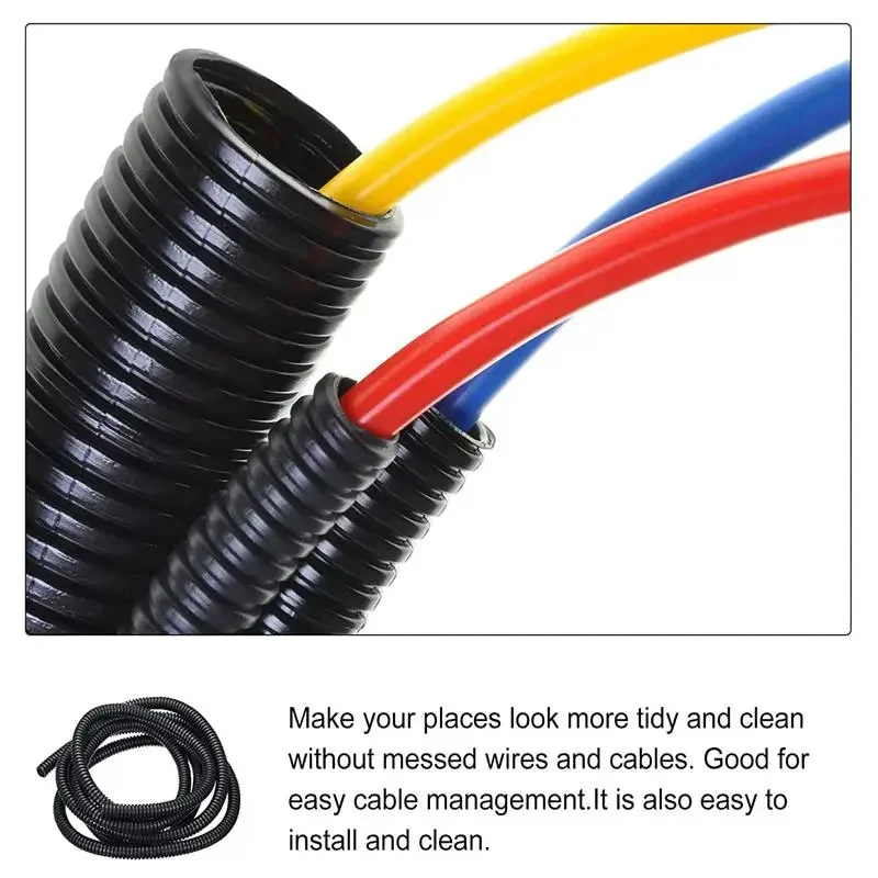 Split Type Steel Wire Braided Conduit Polyethylene Pipe 7/10/13/15/18/21/25/28mm 1/3/6m
