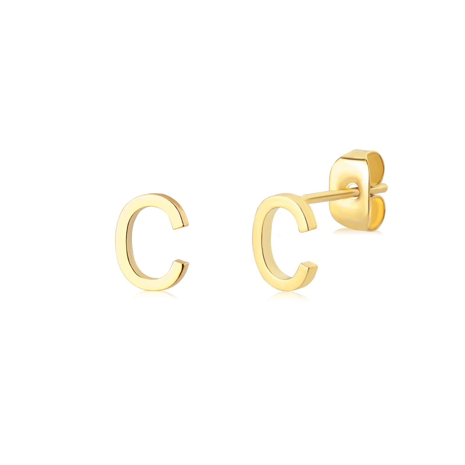 Turandoss Orecchini A Cerchio Con Iniziali E Zirconi – Placcati Oro 14K, Ipoallergenici – Regalo In Scatola