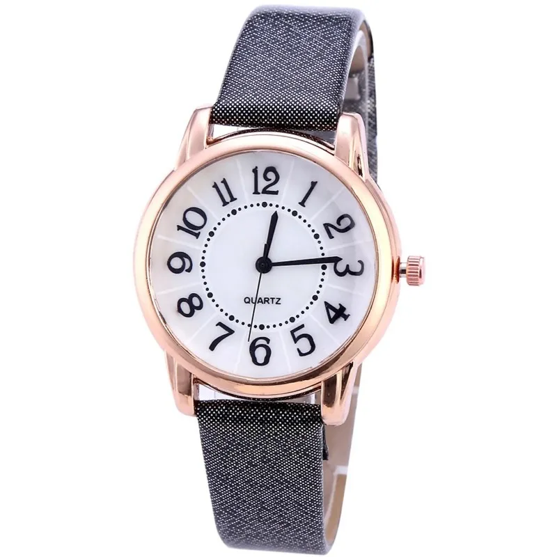 Fashion Leather Strap Women's Casual Quartz Watch Student Simple Analog Quartz Wristwatch Female Luxury Watches San Martin Store