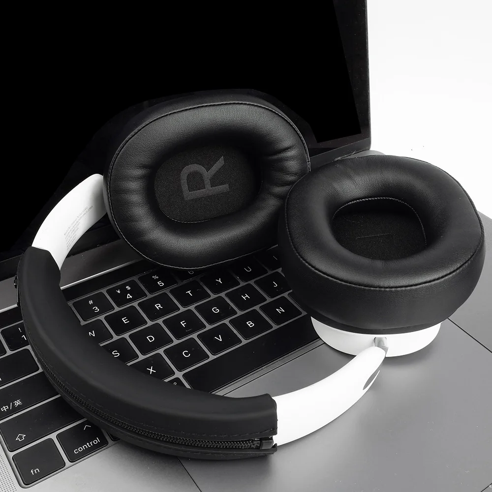 Earpads for baseus GH02 White Earphone pads Gaming Wireless replacement headphones Earmuffs Mesh cloth Memory Covers Sponge