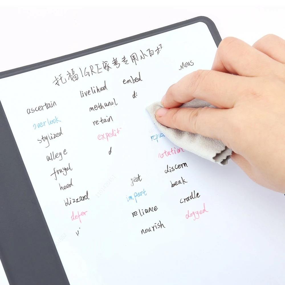 Erasable Whiteboard Pen 4-10Pcs 0.5mm Fine Point Black/Blue/Red Ink for School Office