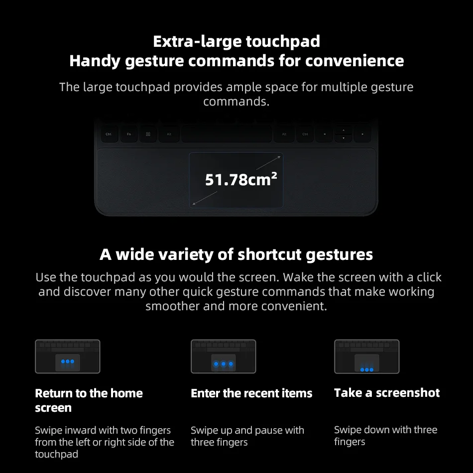 Original Xiaomi Pad 6S Pro 12.4'' Touchpad Keyboard Intelligent Button Backlight Magnetic Shell MI Pad Tablet Smart Assistant tablet keyboard tablet keyboard case