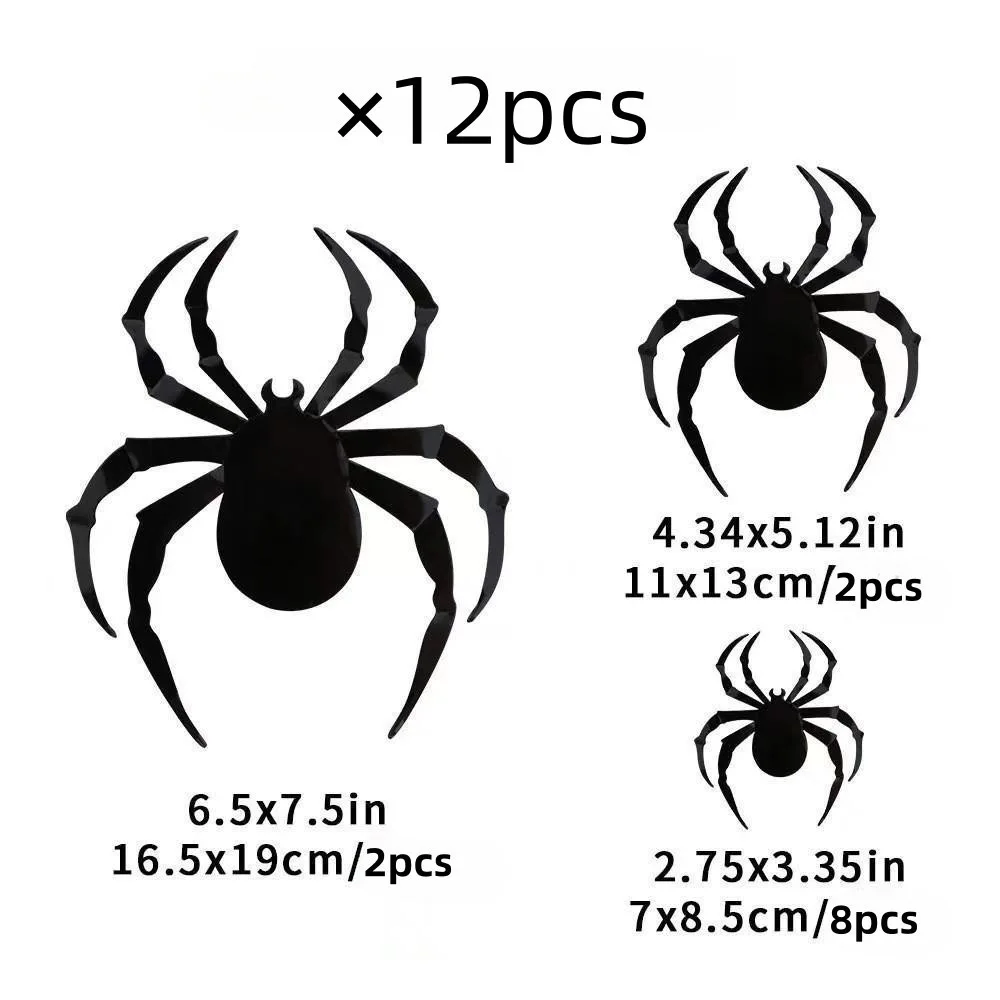 Set di 12 pipistrelli di Halloween - Decorazioni spettrali da appendere