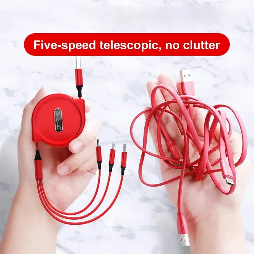 Colorful Macaron Multifunction USB Charging Cable