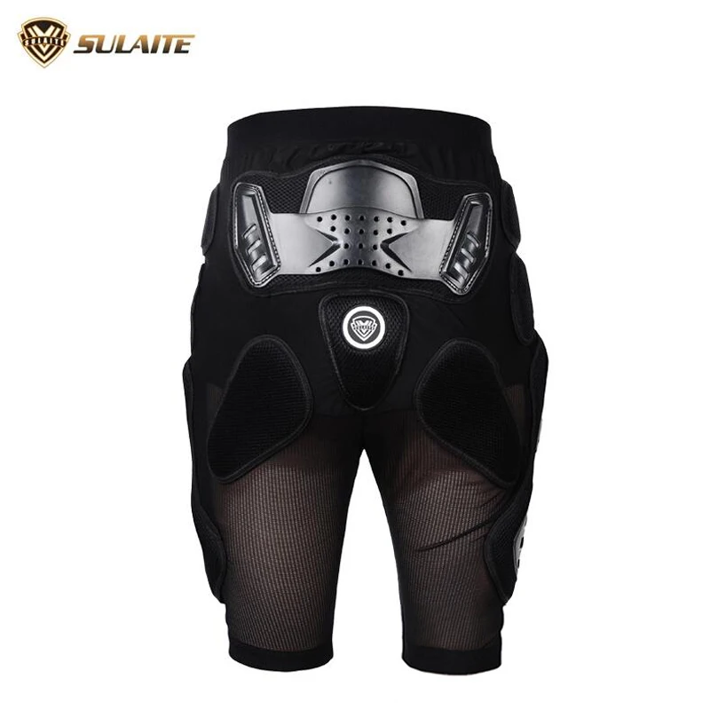 SULAITE Breathable Motocross Knee Protector Motorcycle Armor Shorts Skating Extreme Sport Protective Gear Hip Pad Pants