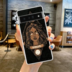 Zodiac Clear Phone Case - Aries, Leo, Libra, Pisces, Virgo, Capricorn Design - Pixel 3AXL (B7)