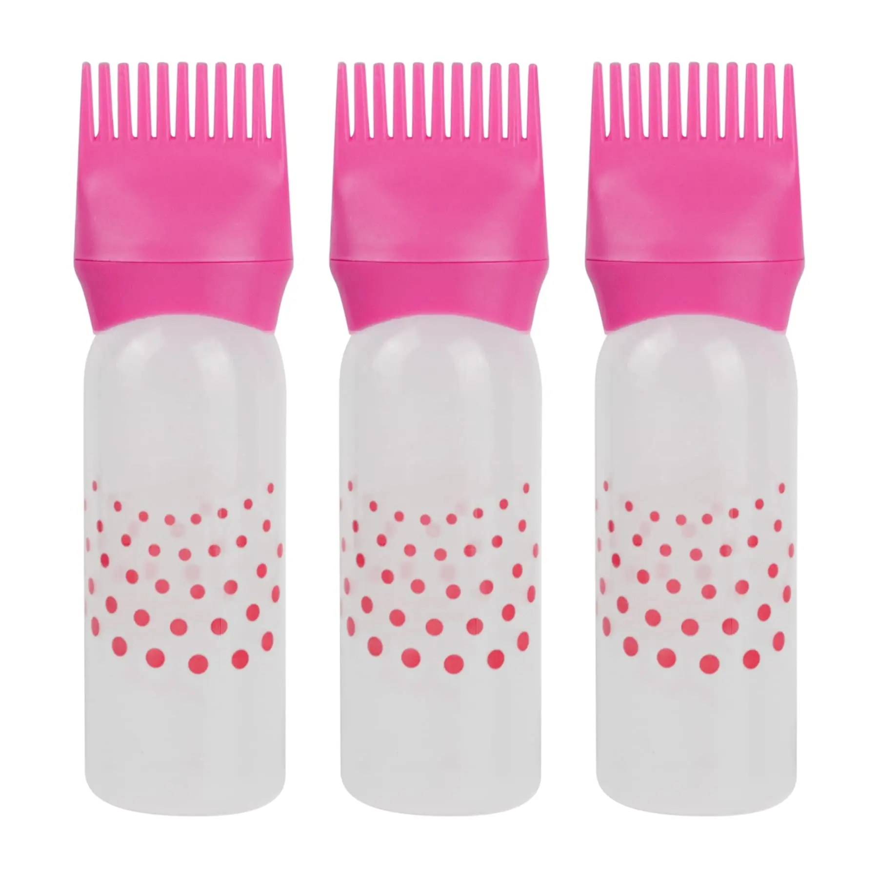 Hair Dye Applicator Bottle 120ML Plastic Dyeing Shampoo Bottle Oil Comb Brush Styling Tool Hair Coloring Tools