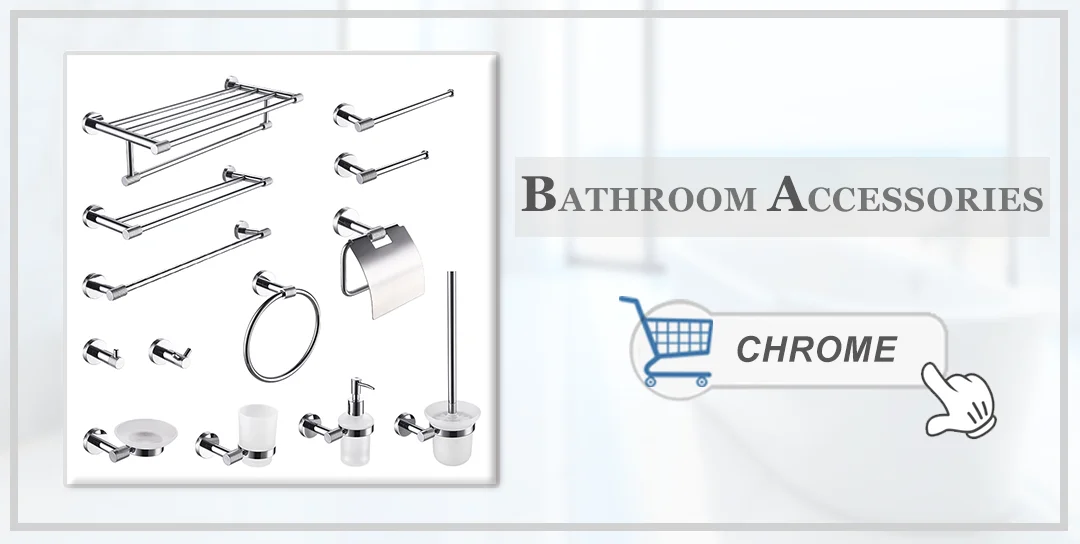 Description Picture 2 of itemChrome Wall Mounted Dual Function Towel Ring Toilet Paper Holder Towel Bar Stainless Steel Bathroom Hardware Accessories