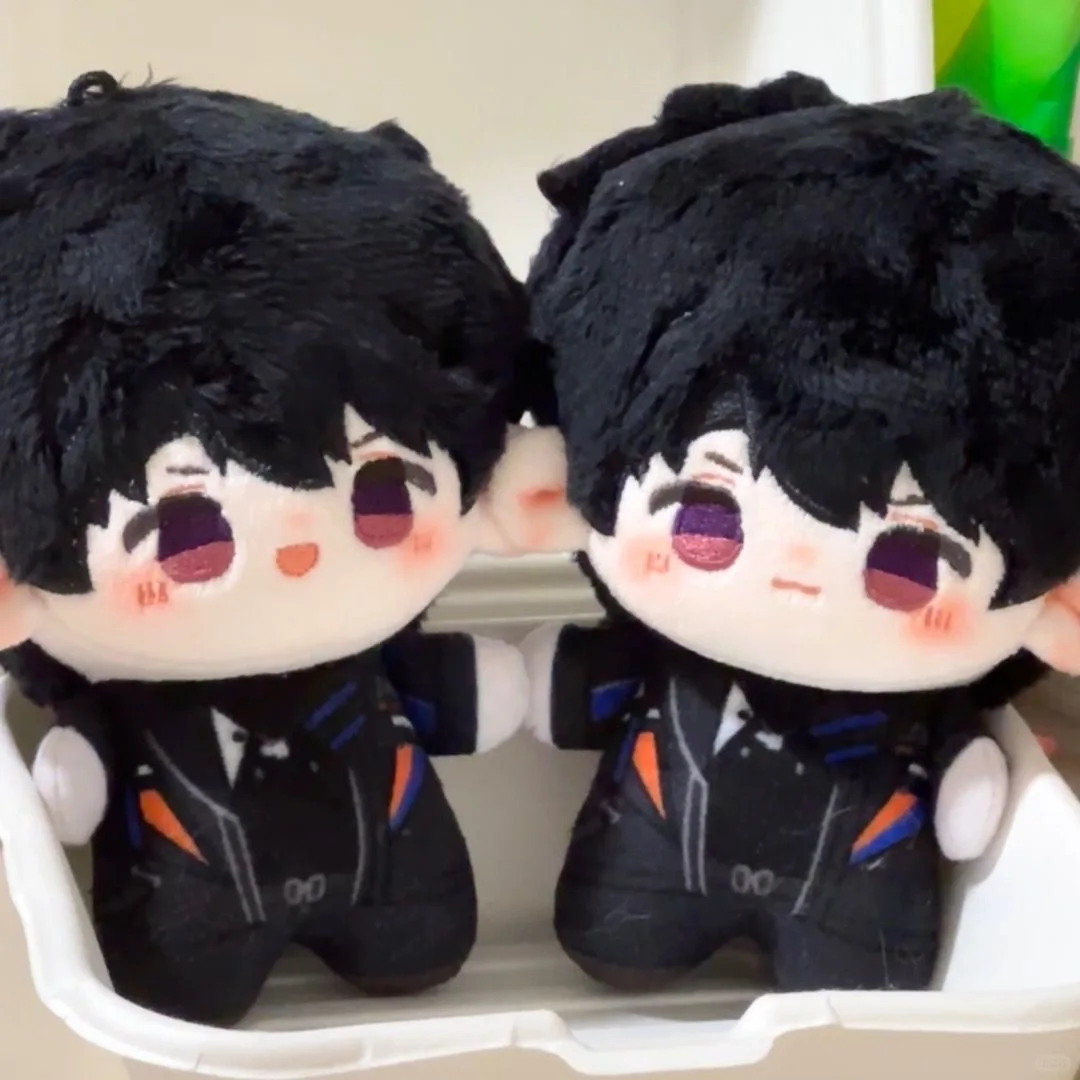 Plush Toy Plush Doll Anime Ornament Cute Anime Love and Deepspace Caleb Soft Body Cotton Padding Plushie 10CM Pendant Backpack Keychain Birthday present Christmas