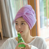 Women Long Hair Quick-Dry Hair Towel Soft Microfiber Towels Shower Cap Towel Bath Hats for Women Dry Hair Cap Lady Turban Head 4