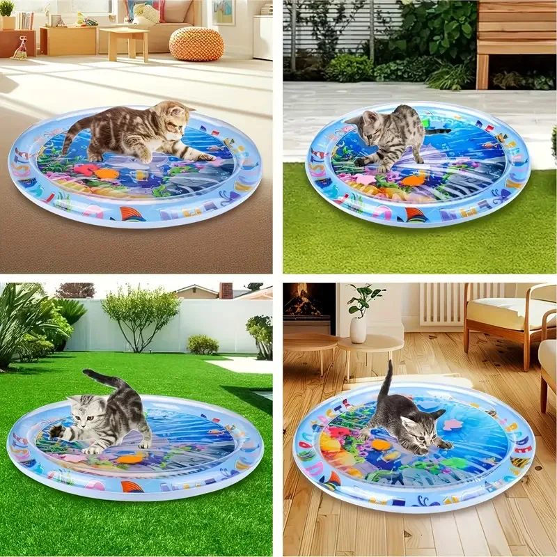Cooling Water Mat For Pets Scratch Resistant Inflatable Ice Bed_voghion.com