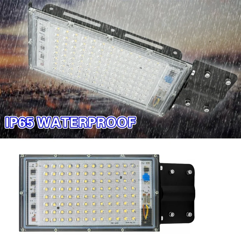LED 가로등 야외 투광 조명 스포트라이트, IP65 방수 벽 조명, 정원 도로 거리, AC 220V-240V, 100W