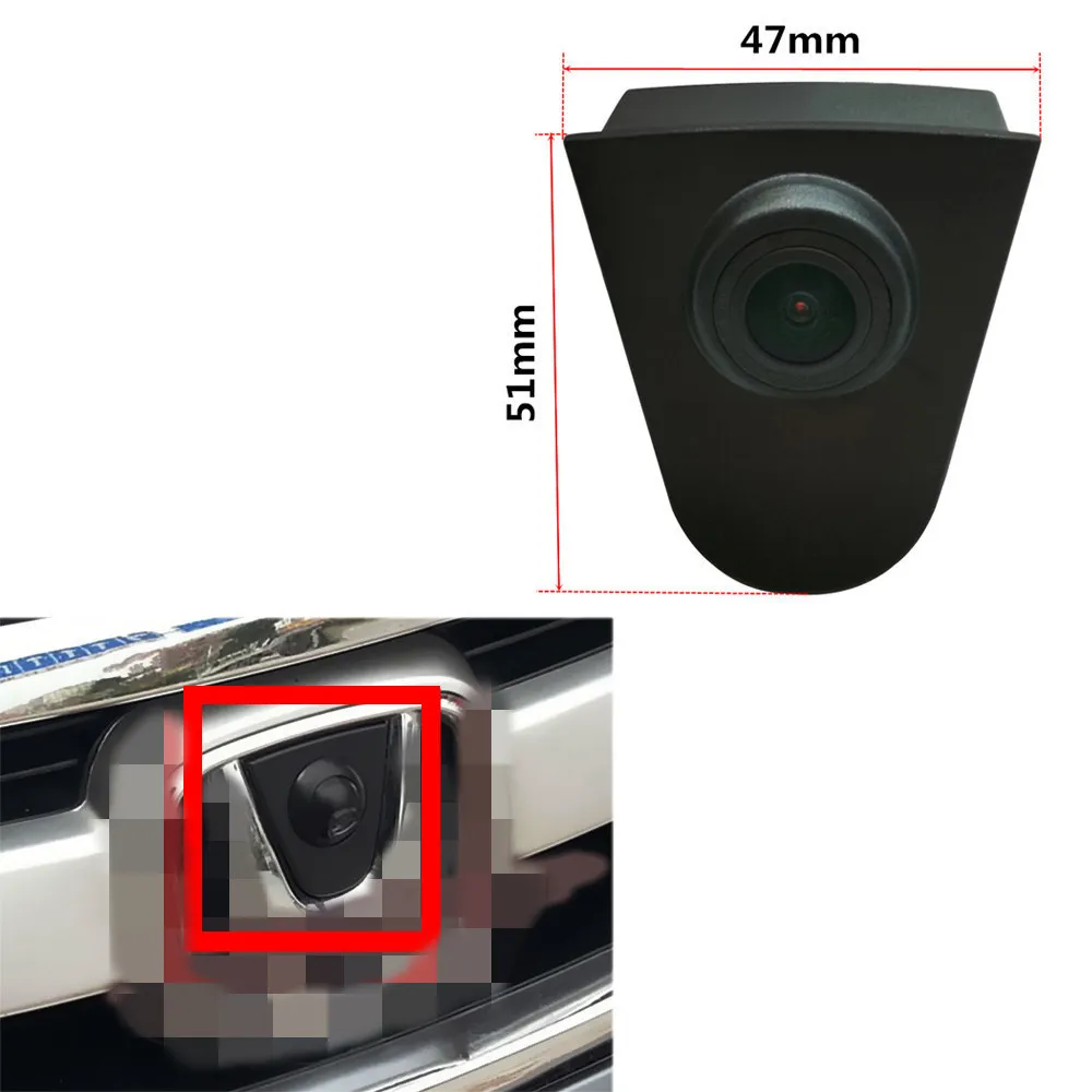 HD CCD Car Front View Night Vision Positive Logo Camera For Honda Accord C-RV HR-V Vezel Odyssey Crosstour Fit City Jazz Civic 