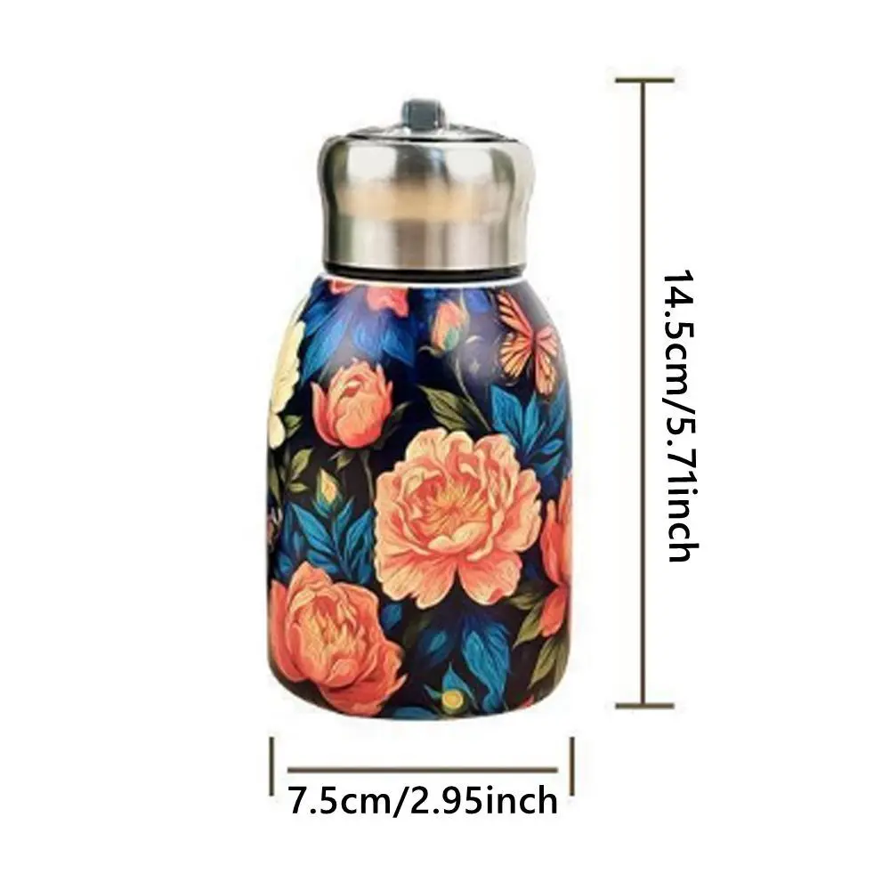 New 300ml Insulated Cup 316 Stainless Steel Water Bottle Portable Leak Proof Coffee Mug Slim Insulated Thermal Water Bottle