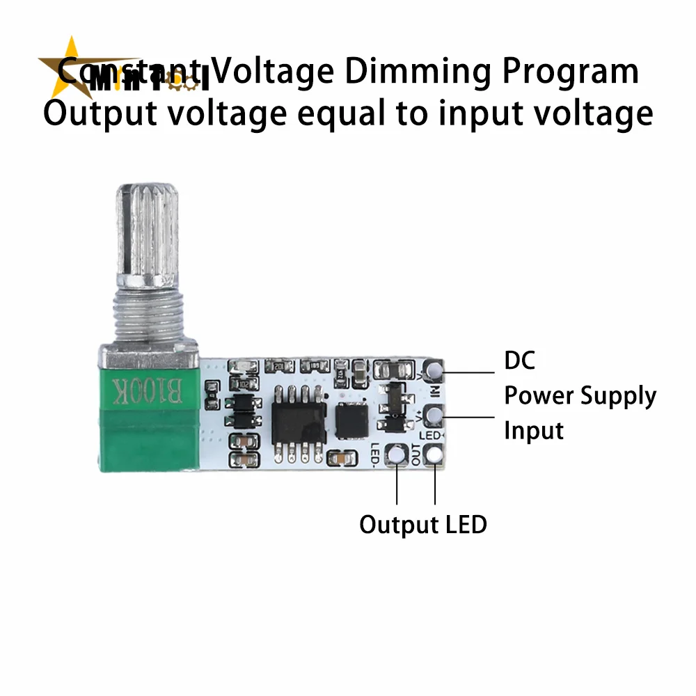 LED Dimmer Switch LED Strip Controller LED Strip Switch LED String Dimmer LED Dimmer Controller Lamp Dimmer LED Constant Voltage Dimmer Module Light Strip With Switch Board Brightness Adjustment Advertising Word Light Box