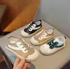 Kids Sneaker Breathable Anti-Silp Flats Soft Rubbers Sport Shoes Simple Versatile Lace-up Running Training Children Shoes 1