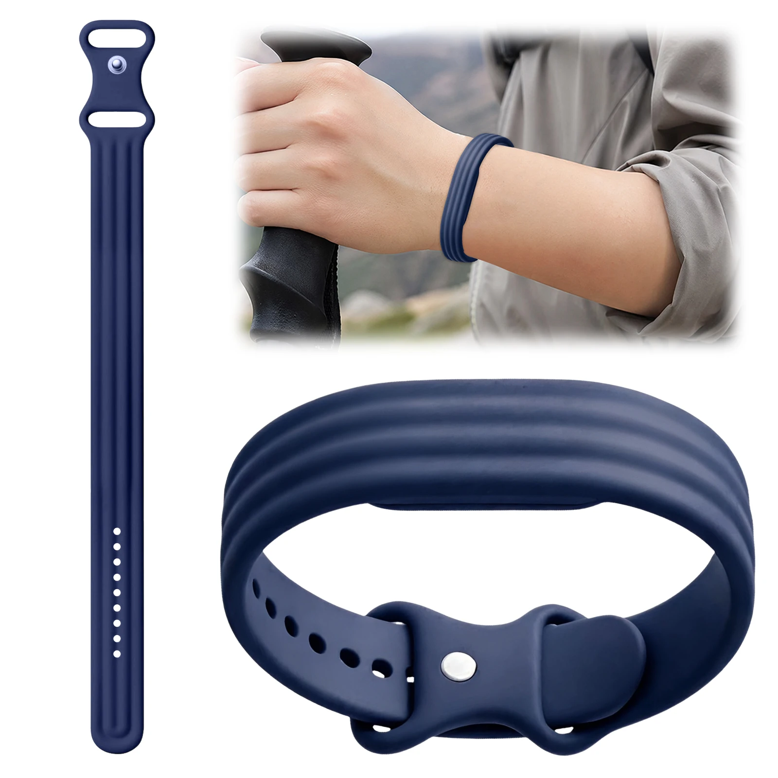 Silicone Strap Lightweight Screenless Activity Tracker Wristband for Fitness and Outdoor Activities