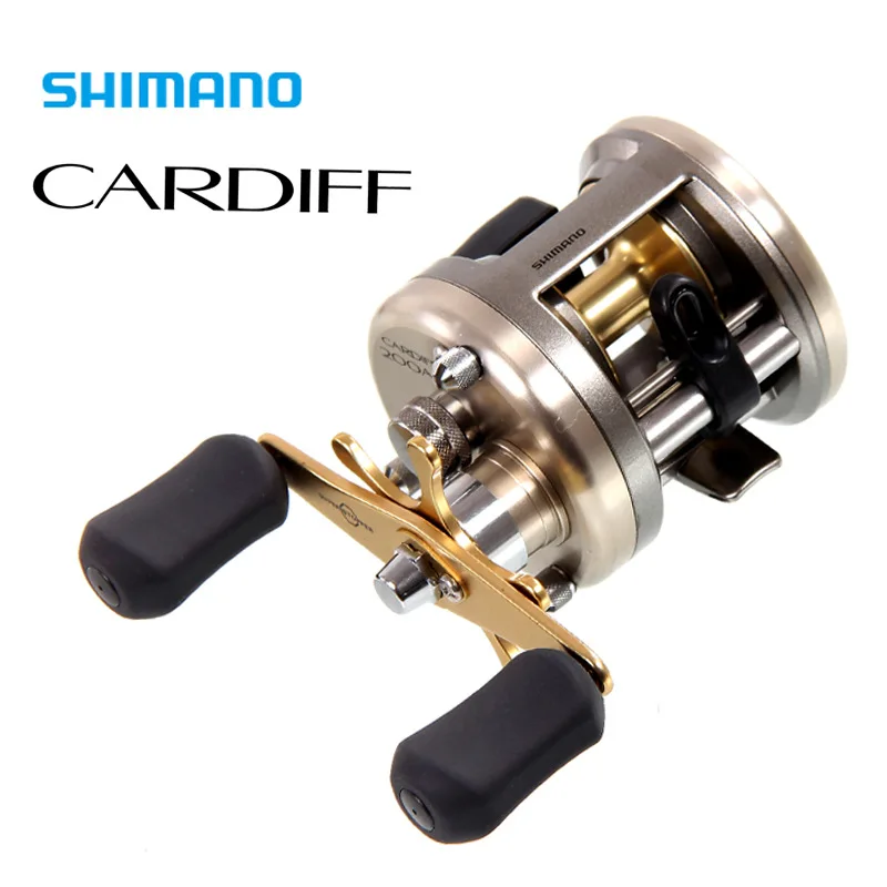 Original Shimano CARDIFF 200A 201A 300A 301A 400A 401A Baitcasting Fishing  Reel 4+1BB Gear Ratio5.8/5.2 Saltwater Reel Fishing