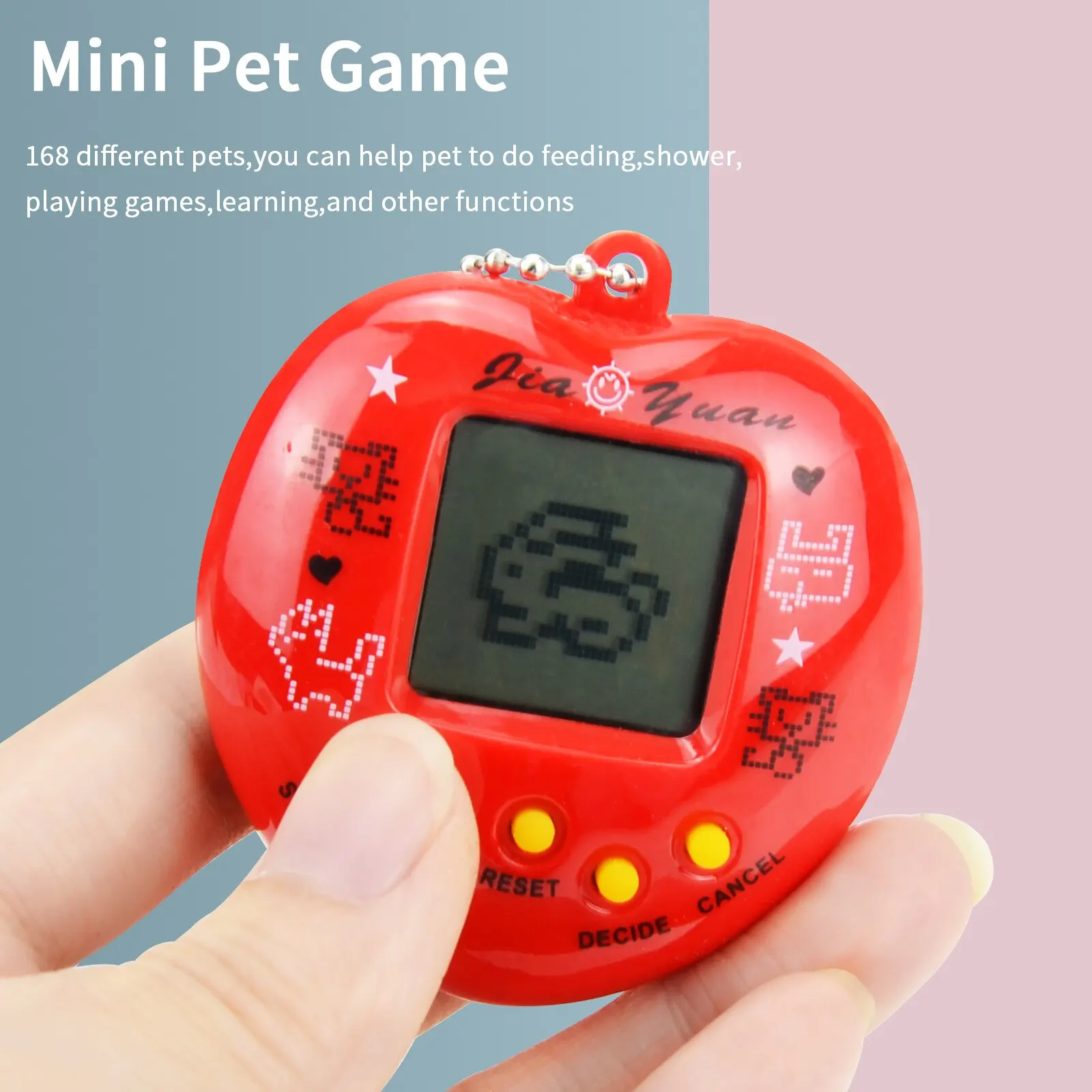 

Electronic Pet Machine Handheld Game Machine Black And White Screen With 168 Animal Patterns Children Happy Interactive Toys
