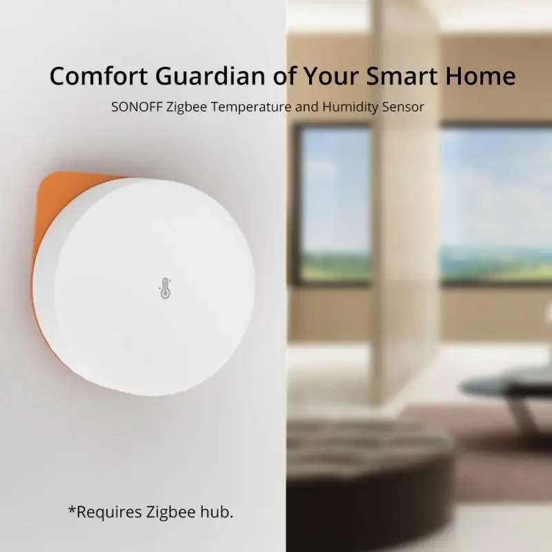 SONOFF SNZB-02P Zigbee Temperature and Humidity Sensor Smart Home Thermometer Detector Work with Alexa Google Home Smartthings