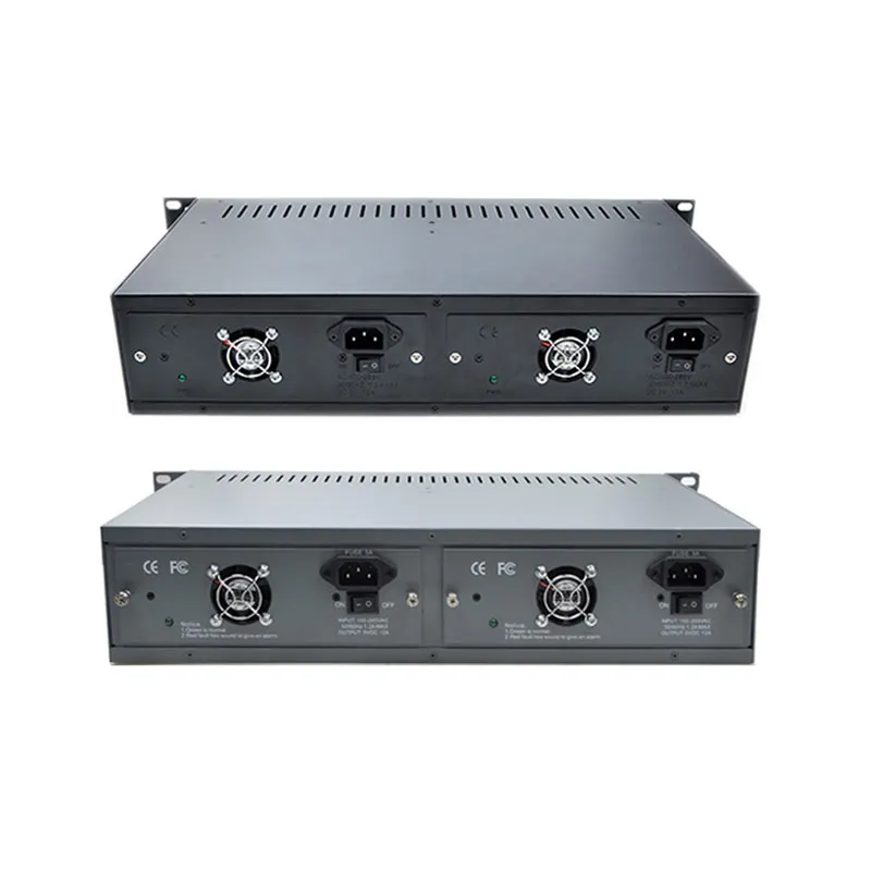 2U 14 Slots 19inch Rack Mount Chassis,Single/Dual Power Supply Fiber Optic Media Converter Chassis/ Empty Rack Mount rack patch panel 8 12 16 way speakon chassis connnector 1u flight case mount for professional loudspeaker audio cable male plug