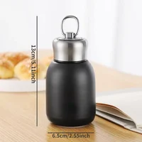 300ML Mini Coffee Vacuum Flasks Lovely Stainless Steel Thermos Portable Travel Water Bottle With Lid Cups sublimation tumbler 4