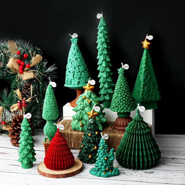 3D Christmas Tree Silicone Mold, Multi Layered 3D Christmas Tree