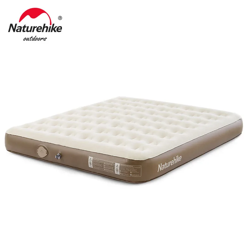 Inflatable Mattress Camping Mattress Naturehike Air Mattress Built In Pump PVC 25cm Thickened Inflatable Sleeping Mat Load Bearing 450KG Home Outdoor Camping Hiking