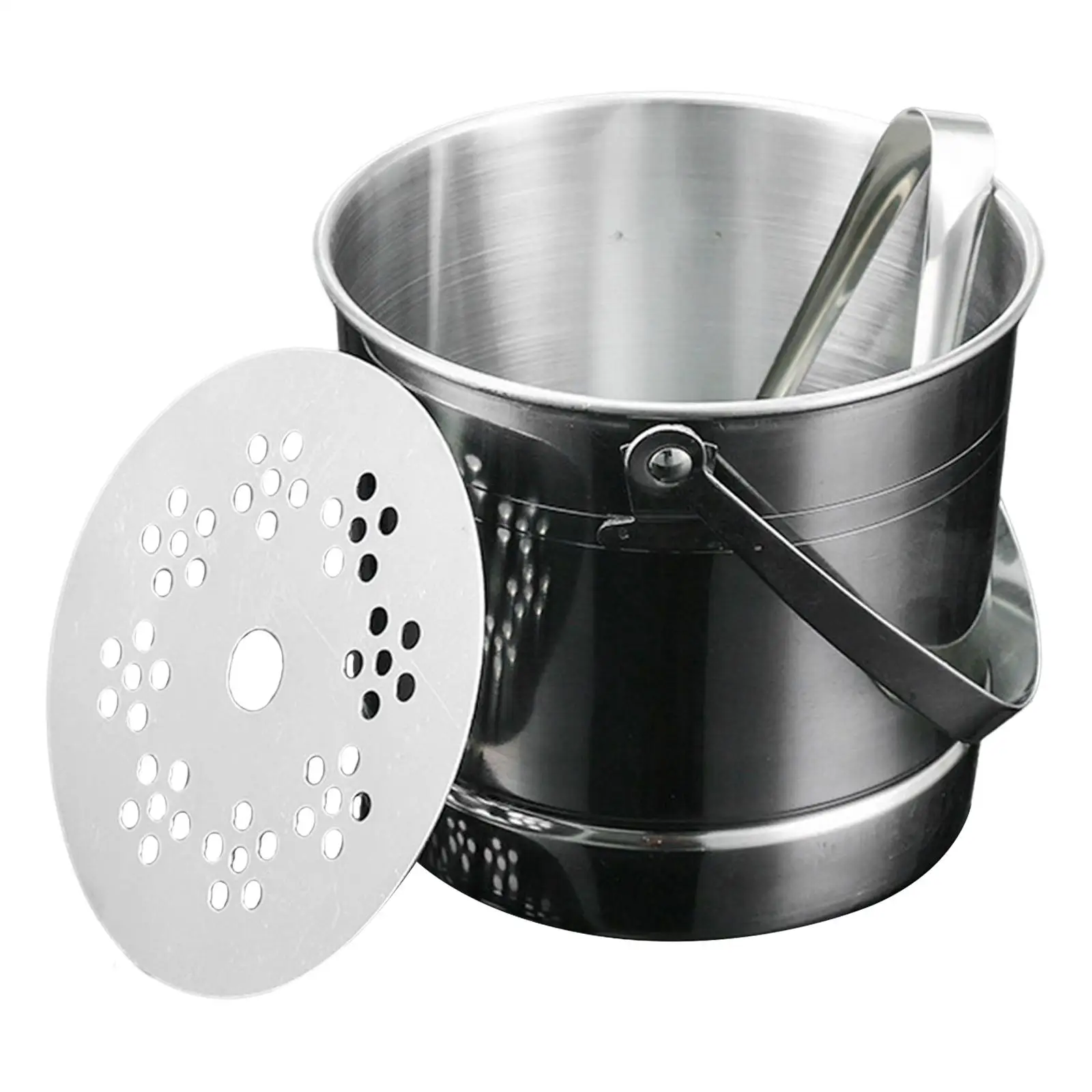 1L Stainless Steel Ice Bucket with Ice Clip Versatile Chiller for ice bucket