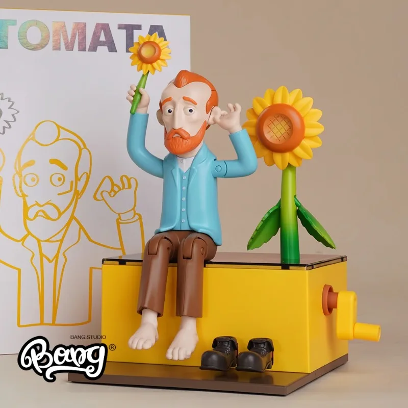 Moving Toys Vincent Willem Van Gogh Funny Art Action Figures Collection Model Creative Ornaments Birthday Gifts