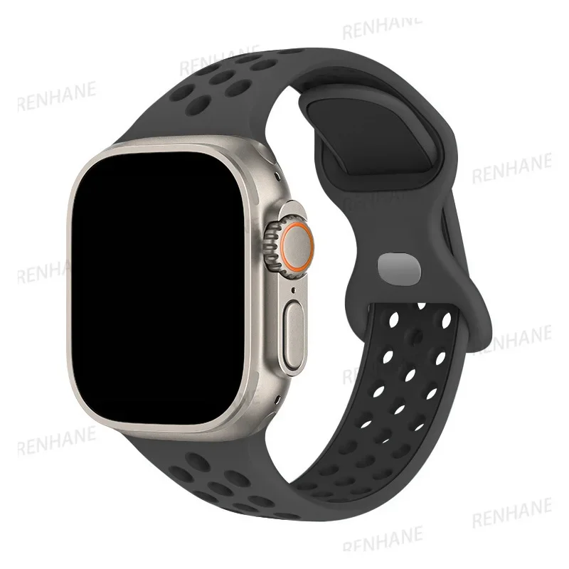 Breathable Silicone Watch Strap Bracelet - Universal Fit