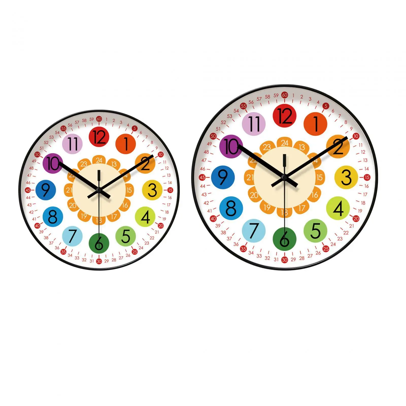 

Kids Wall Clock Decorative Children Clock Mute Sweep Movement Ornament Clock