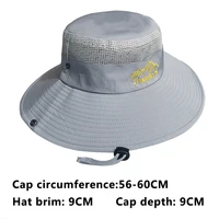 Fashion Wide Brim Fishing Cap Summer Men and Women Bucket Hats Hiking Outdoor Wide Brim Sun Hats 6