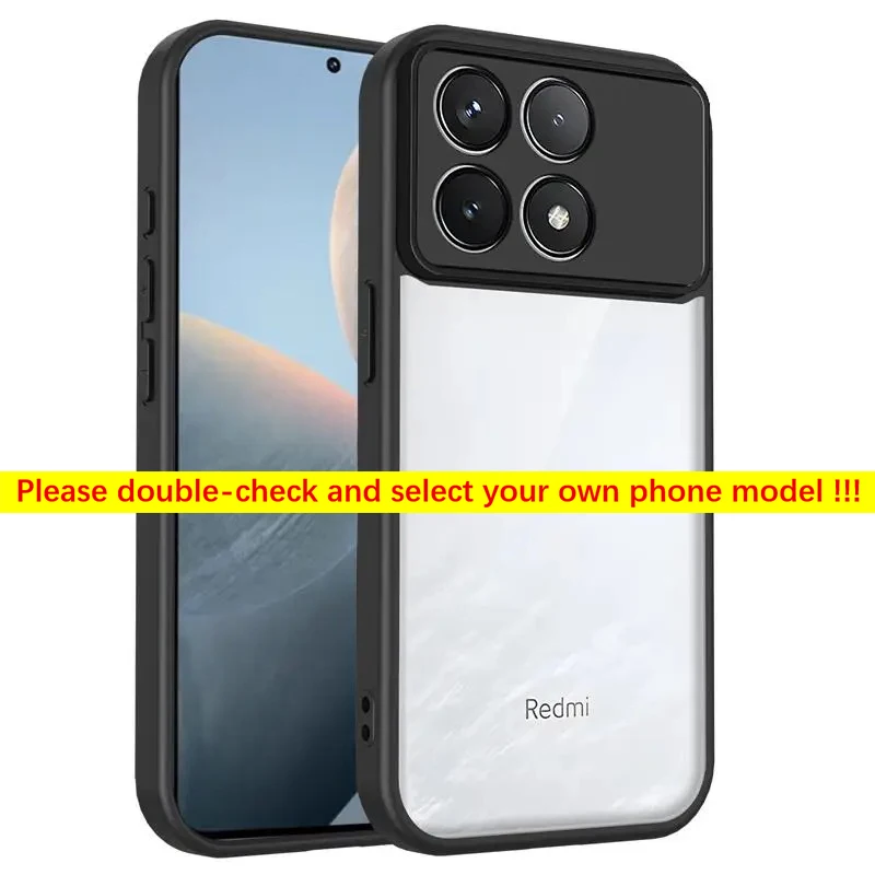 Colorful Luxury Transparent Acrylic Shockproof Ultra-Thin Phone Cover