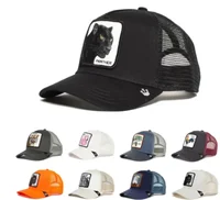 Fashion Animals Embroidery Baseball Caps Men Women Snapback Hip Hop Hat Summer Breathable Mesh Sun Gorras Unisex Streetwear Bone 1