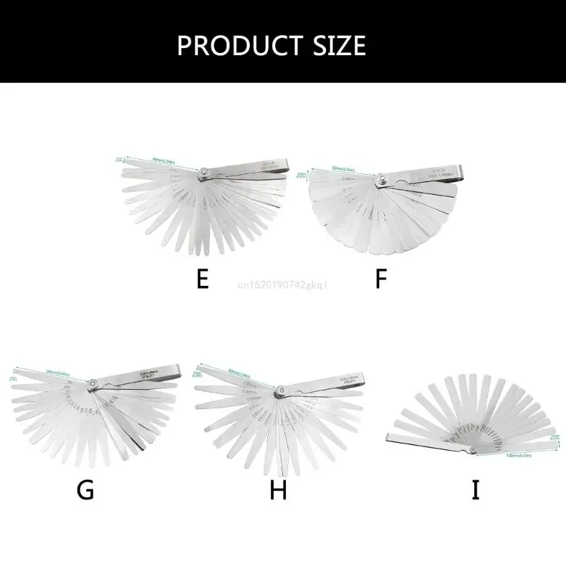 Feelers Gauges 0.01-1mm/0.05-0.50mm/0.05-1.00mm/0.02-1.00mm Thickness Gauges Gaps Filler Feelers Woodworking