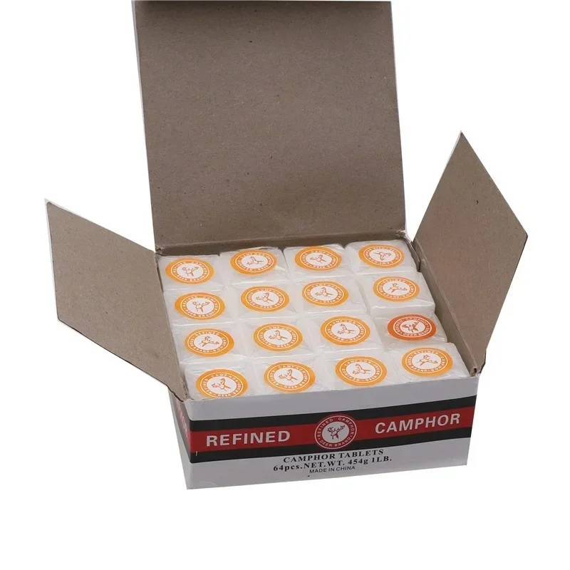 Description Picture 6 of item6 blocks Deer Brand Refined Camphor Tablets/blocks Moth SIlverfish Avoid Pure Toilet Household Wardrobe Insect Repellent