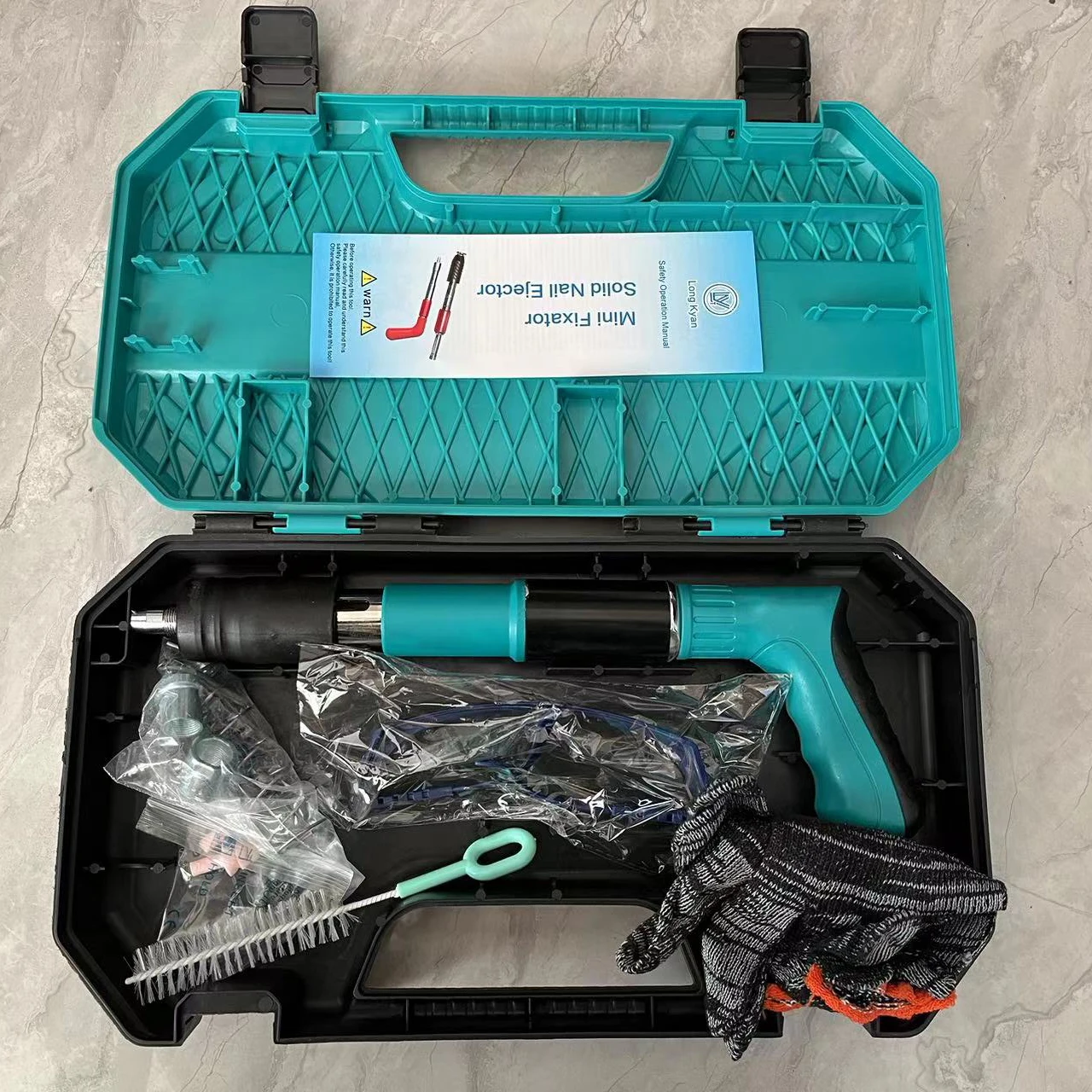 2024 Handheld Powerful Concrete Nail Gun，Dedicated Mini Cannon Nailer Wall Concrete Nail Gun，Flooring Roofing Framing Palm Gun 3