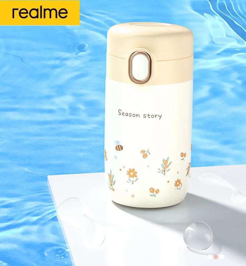 

Термокружки realme из нержавеющей стали 304, Термокружка, Детская кружка для прямых напитков, сохраняющая холод