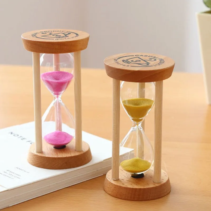 Creative Wooden Sand Clock 3 Minutes Hourglass Sandglass Kid Toothbrush Timer Home Decoration Clock Kids Birthday Gift