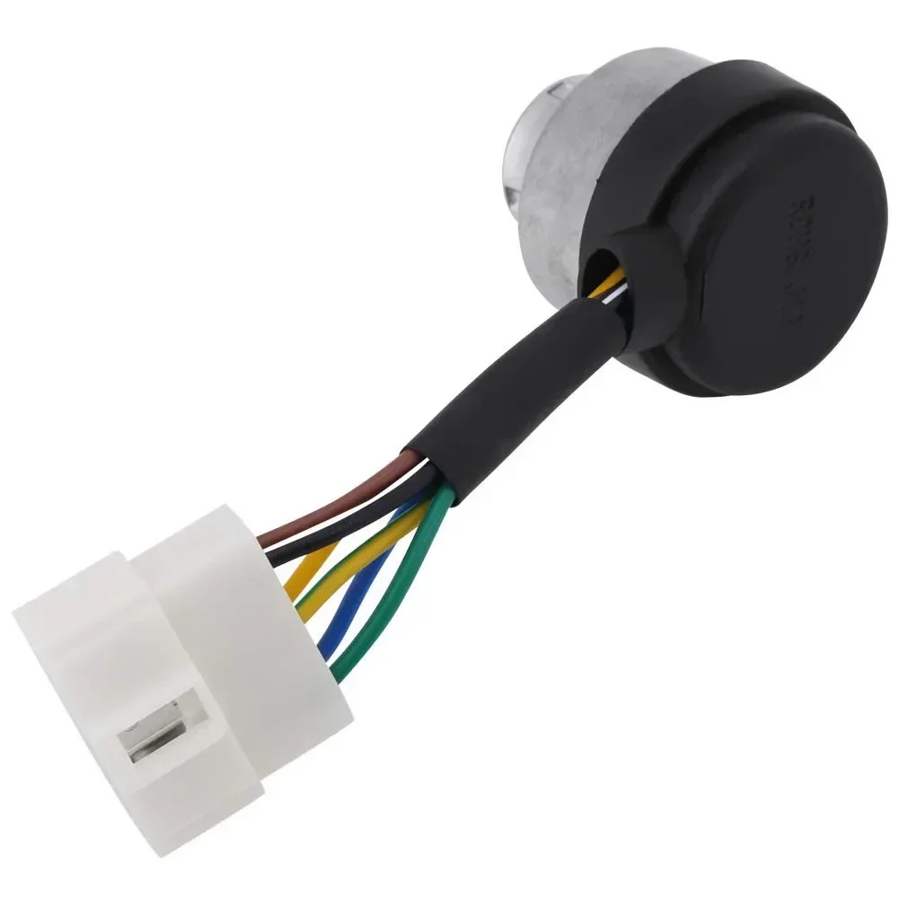Cylinder Ignition Switch Gasoline Generator 6 Lines Electric Key Start Gasoline Generator Ignition Switch Keys 188F Durable