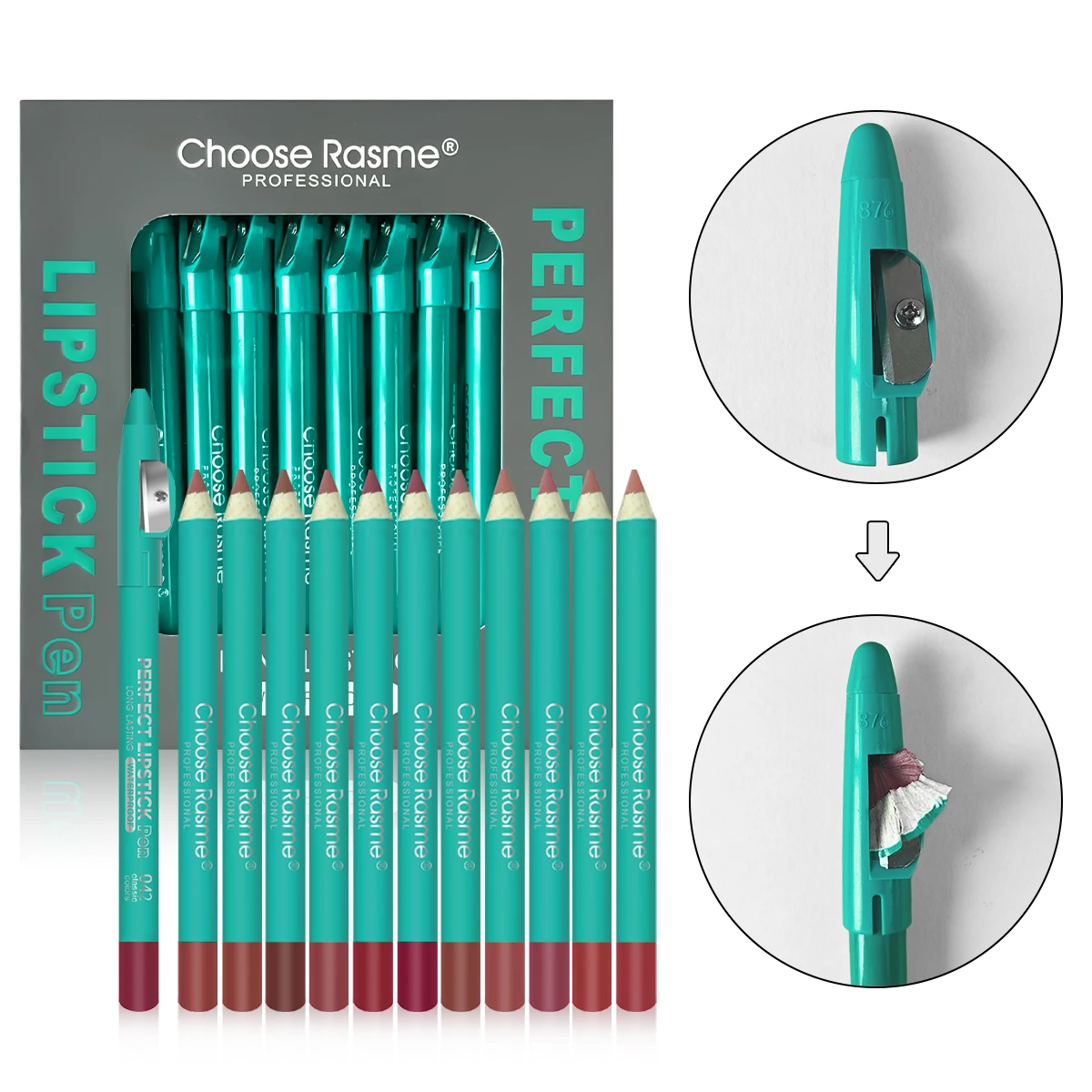 Bare brown lipstick pen lipstick no matte smooth waterproof lipliner durable non stick cup lipstick pen beauty cosmetics 3